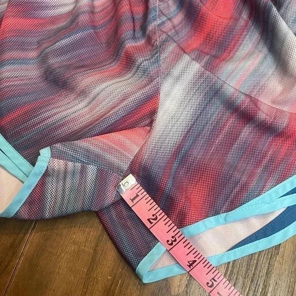 Nike Dri Fit Tempo Athletic Running Shorts Blue Teal Trim Women’s Size Medium - Picture 11 of 12